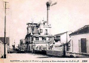 ALGER - MUSTAPHA - QUARTIER ARSENAL - DIRECTION ET USINE CFRA - 1904